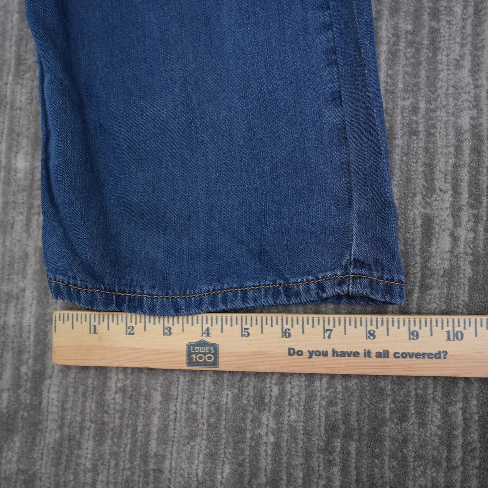 Wax Jean Collection Lyocell Wide Leg Jeans Medium Wash Blue Drawstring Size 3/26 - Picture 6 of 13